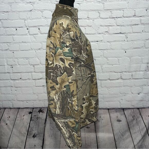 Vintage 90s Camo Trophy Buck Dixie Outfitters Sweatshirt Size Large - Picture 14 of 16